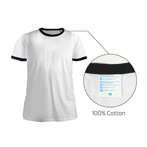 Men 's Cotton Black Round Neck T - shirt