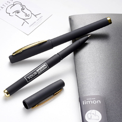 IGP(Innovative Gift & Premium) | Black advertising pen with golden clip