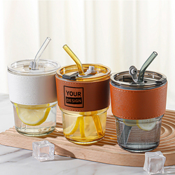 IGP(Innovative Gift & Premium) | Thickened glass cup with straw