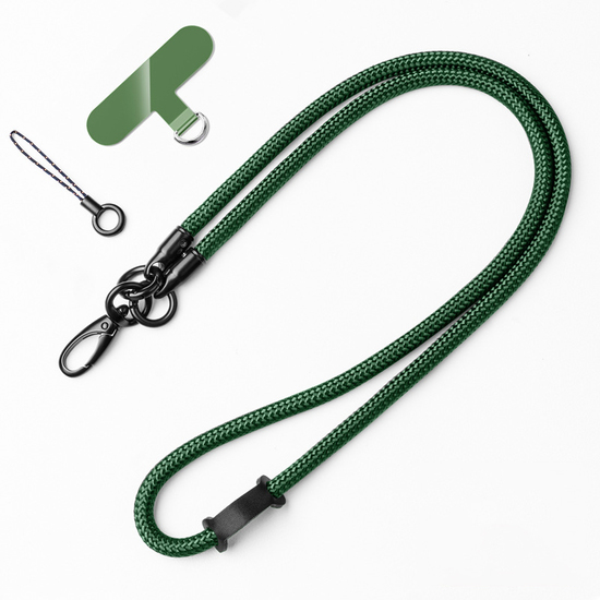 Nylon braided rope cell phone lanyard