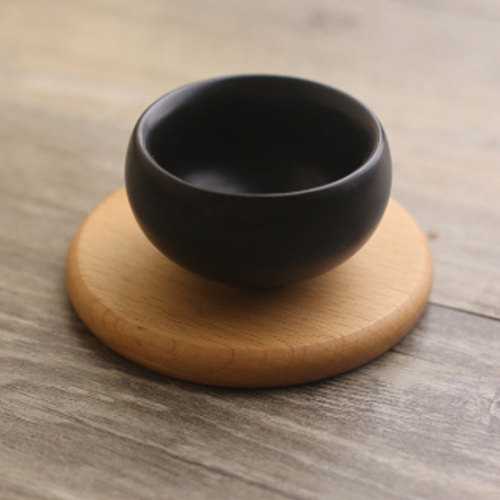 日式木质杯垫
