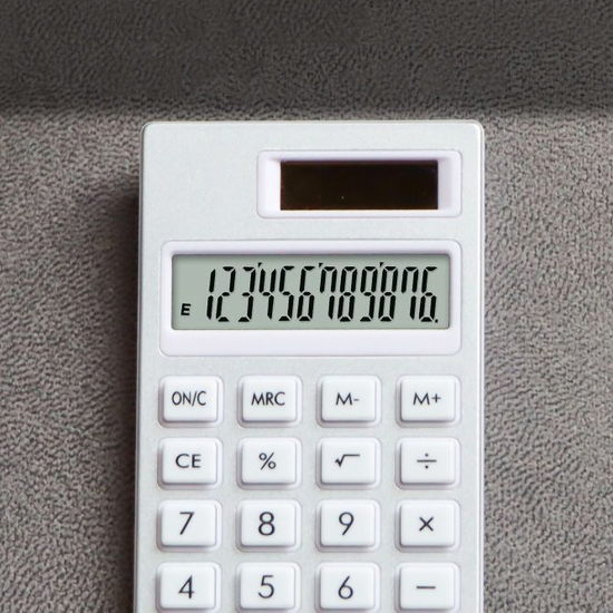 Solar-powered calculator