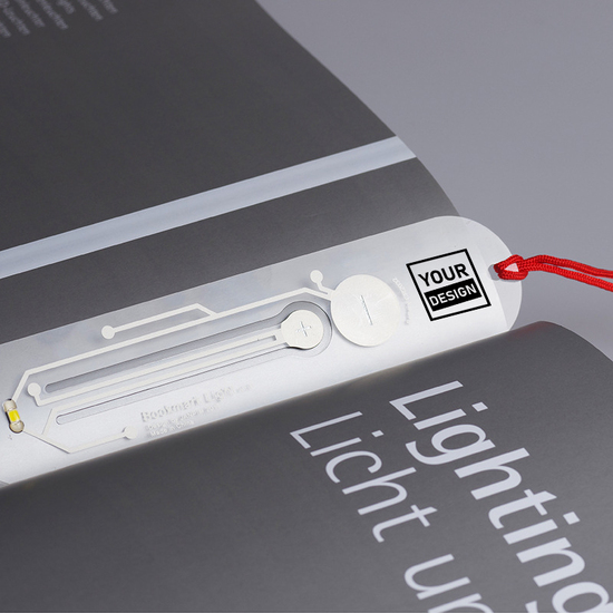 Transparent bookmark light