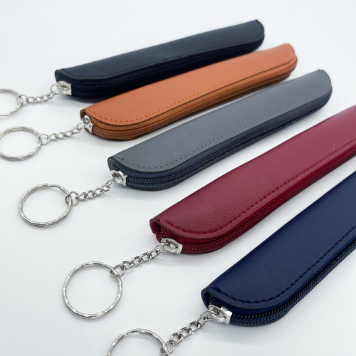 Portable keychain pen case