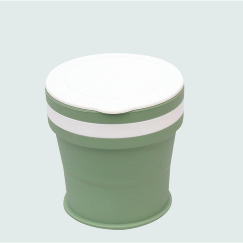 Multi-color folding silicone portable water cup