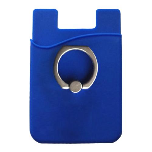 Silicone Phone Wallet with Ring